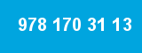 978 170 31 13